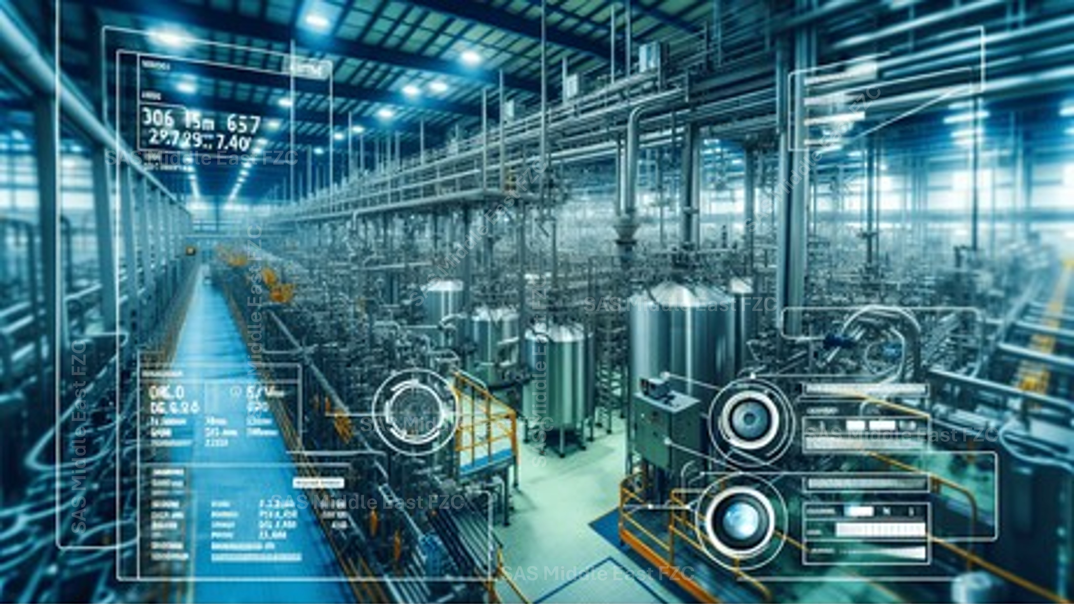 Digitally instrumented processing facility suitable for AI-driven digital twin and utility optimization