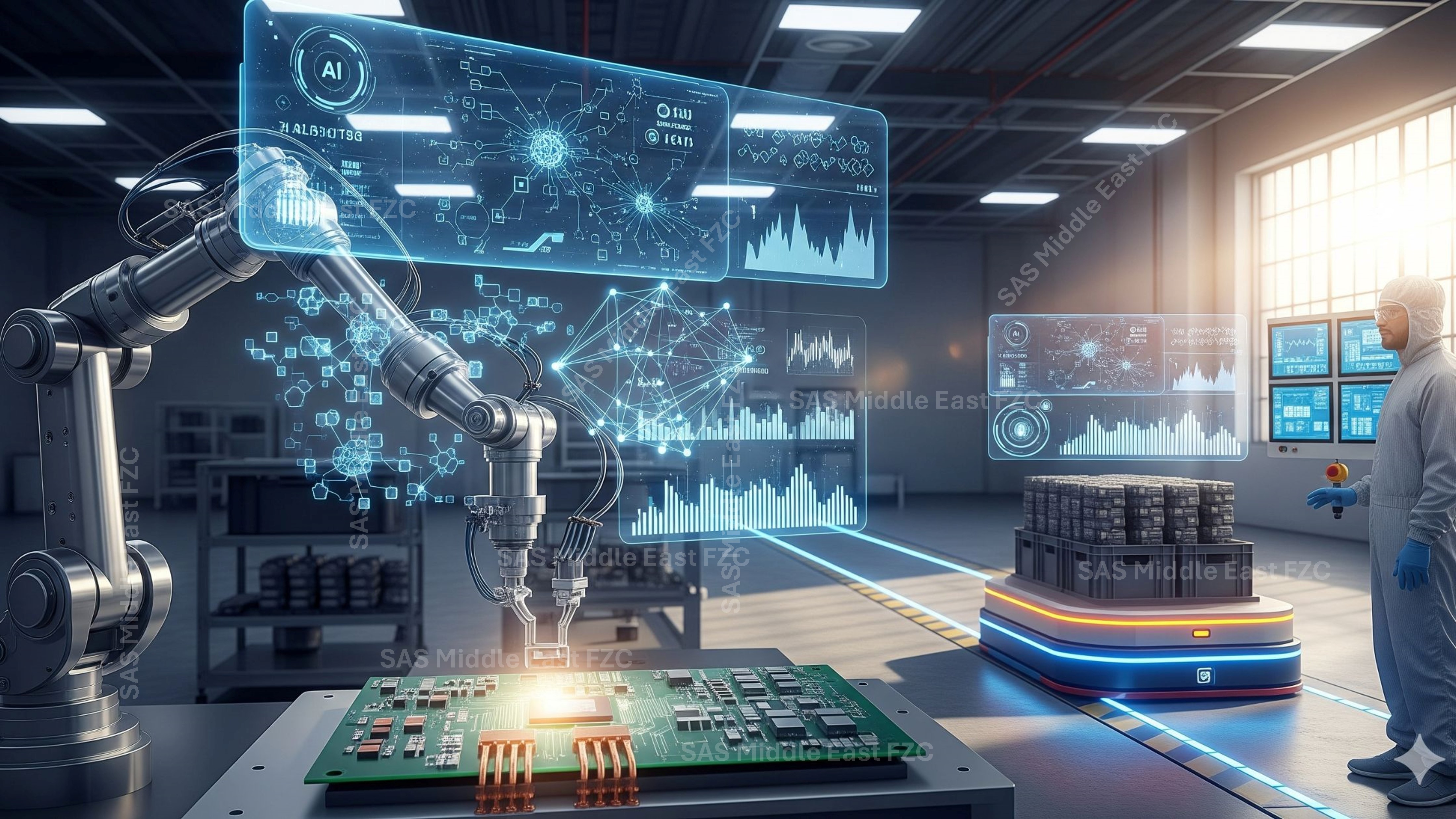 SAS industrial AI workflow for process optimization, reliability and KPI accountability