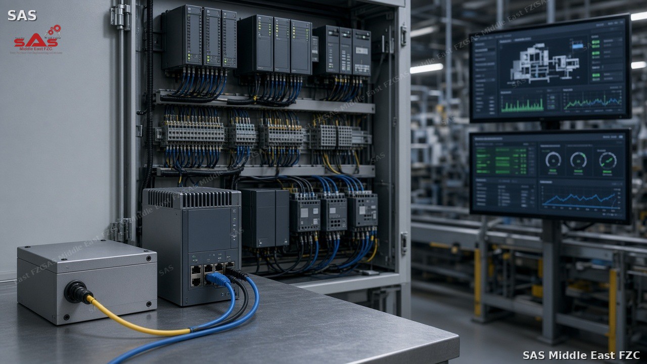 SAS Engineering capabilities — IntelliLink hardware, PLC panels and plant monitoring dashboards