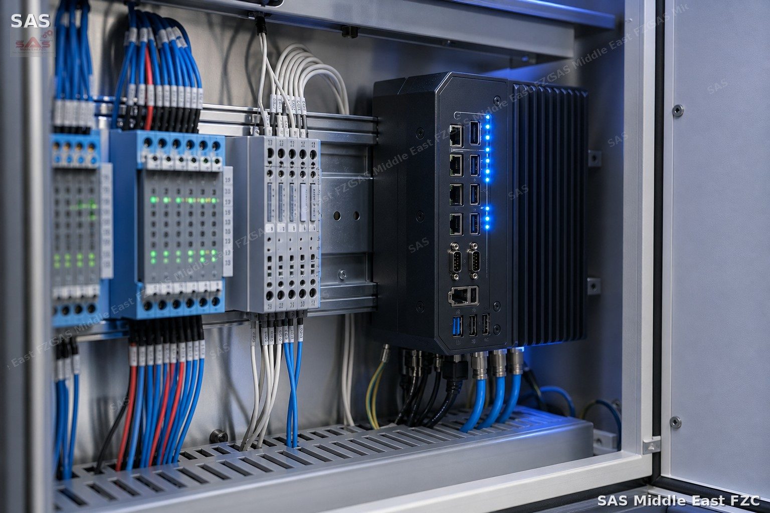 AI signal interface cabinet wiring — configurator for machine-to-AI I/O