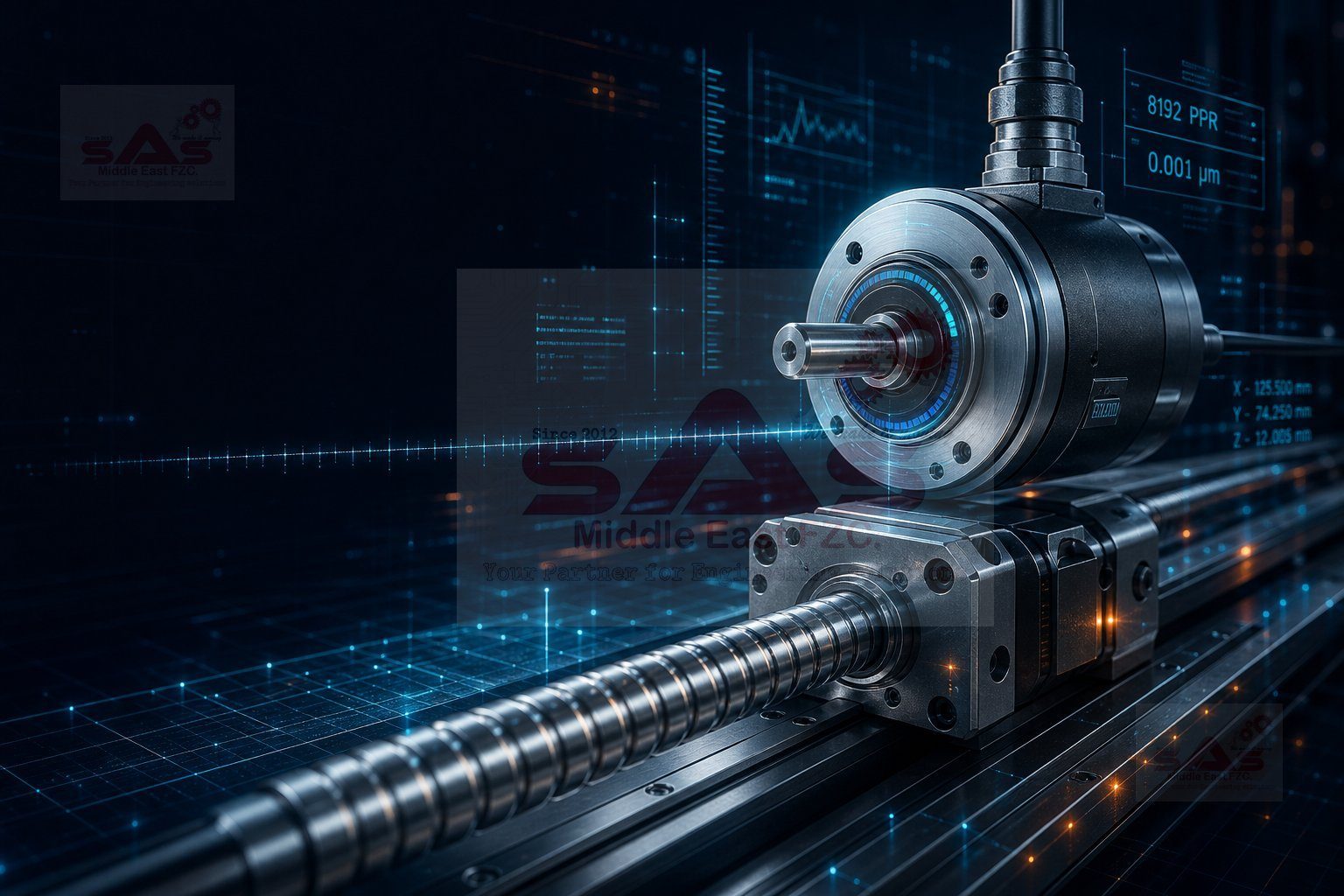 Encoder resolution and positioning calculation — PPR and axis readout