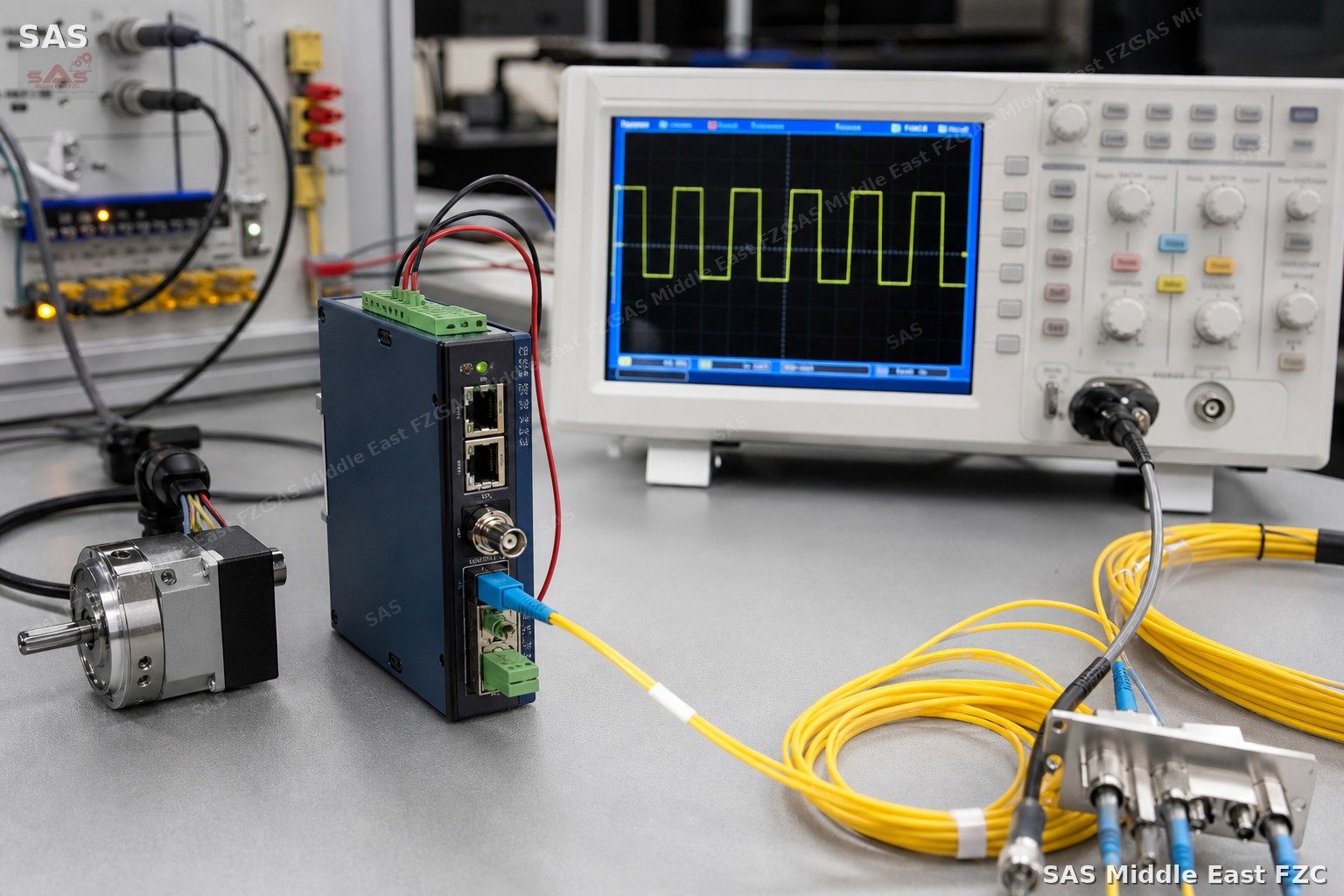 Encoder signal converter lab testing — IntelliLink Encoder Bridge configurator context