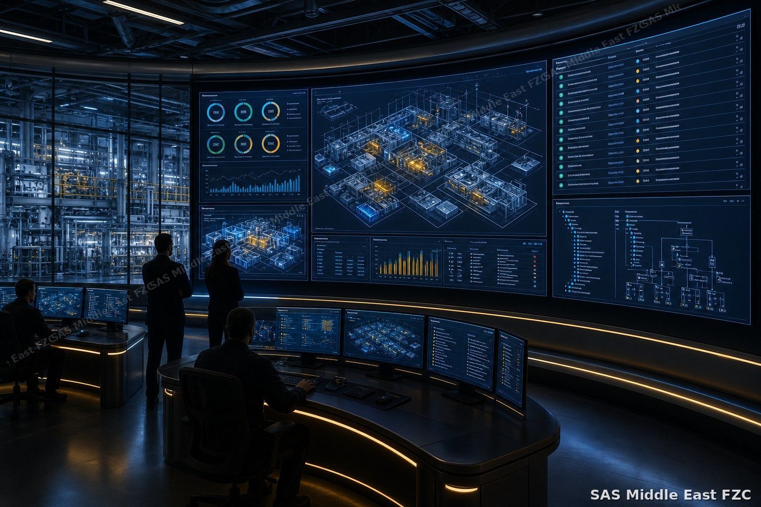 Real-time plant dashboard fed by OPC UA and MQTT — OEE, machine status and production KPIs