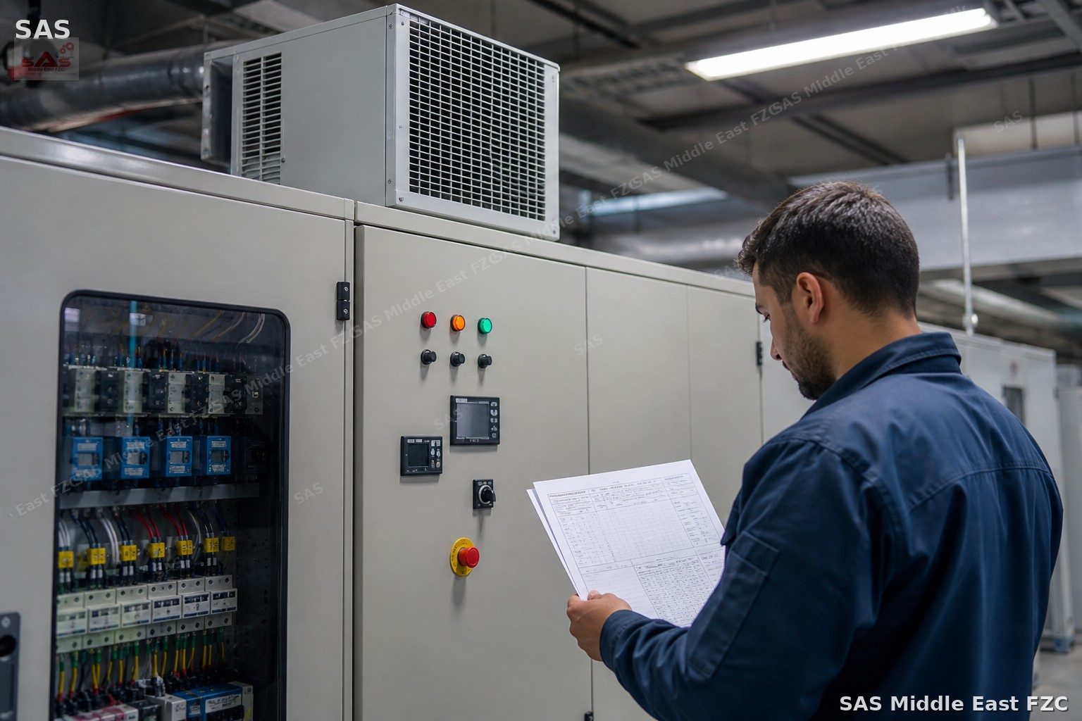 Electrical panel air conditioner and control cabinet cooling assessment
