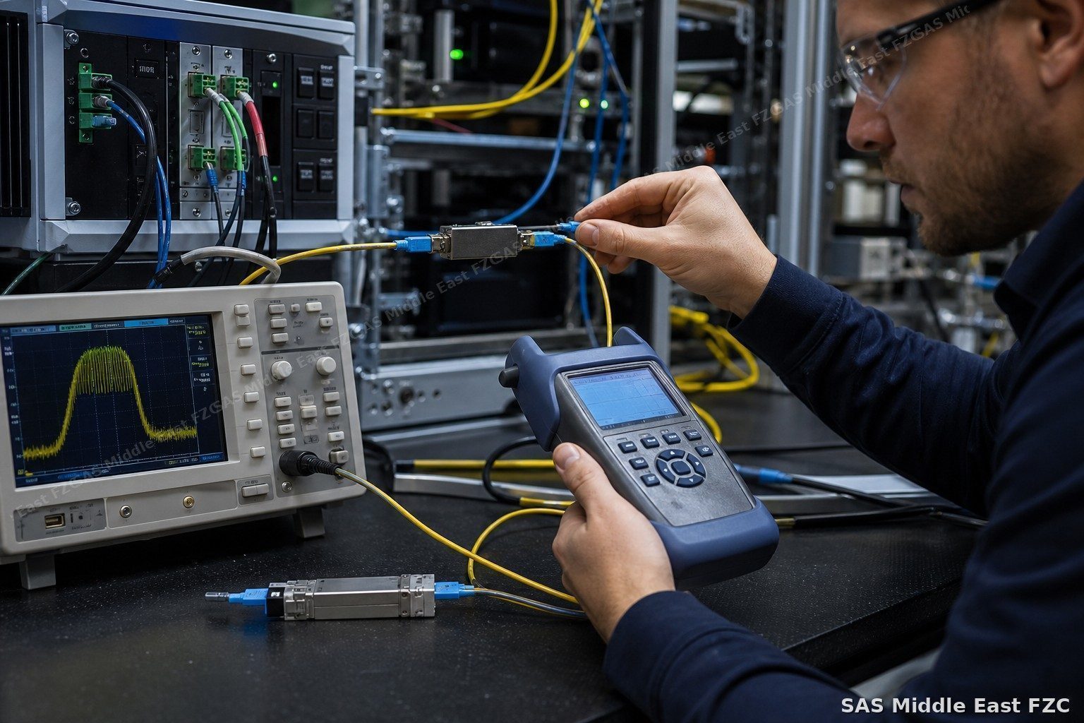 Fiber-optic link reverse engineering — optical tap, SFP module analysis and line coding identification